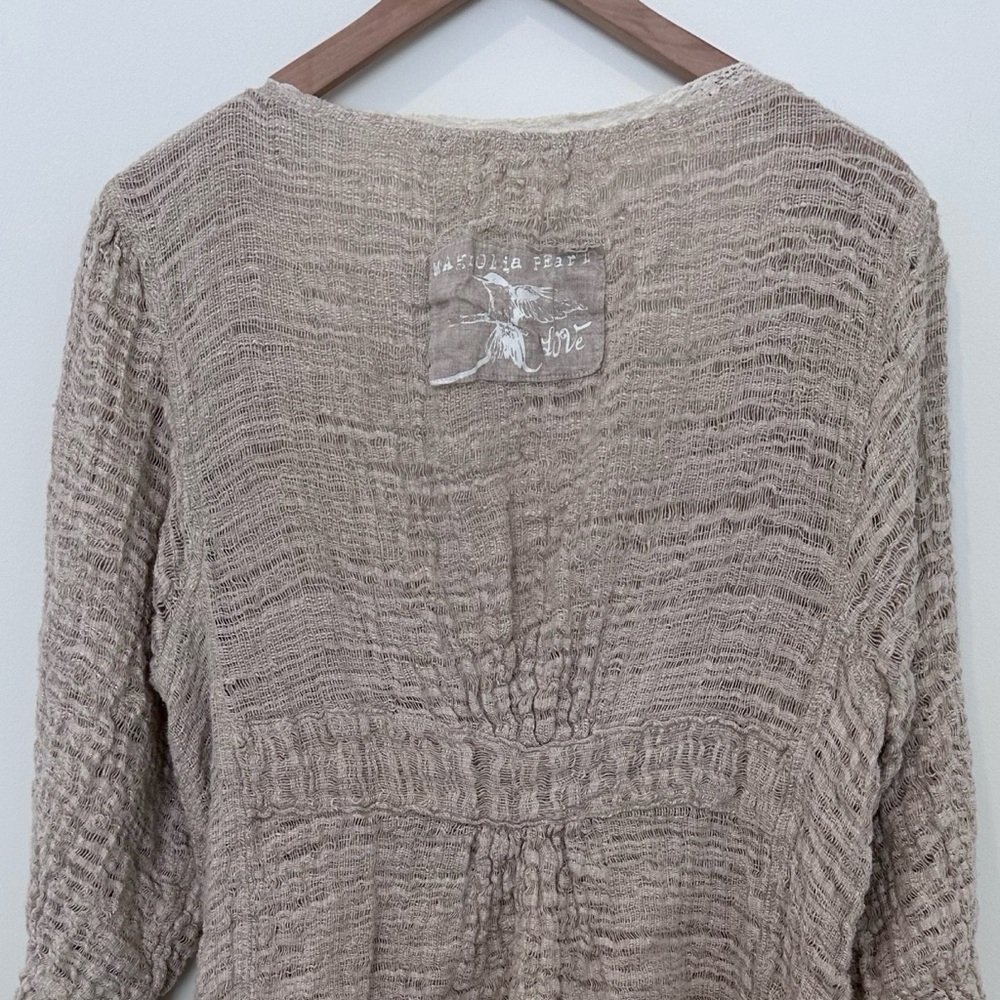 Magnolia Pearl Button Ruffle Cardigan. One Size. - Picture 11 of 15